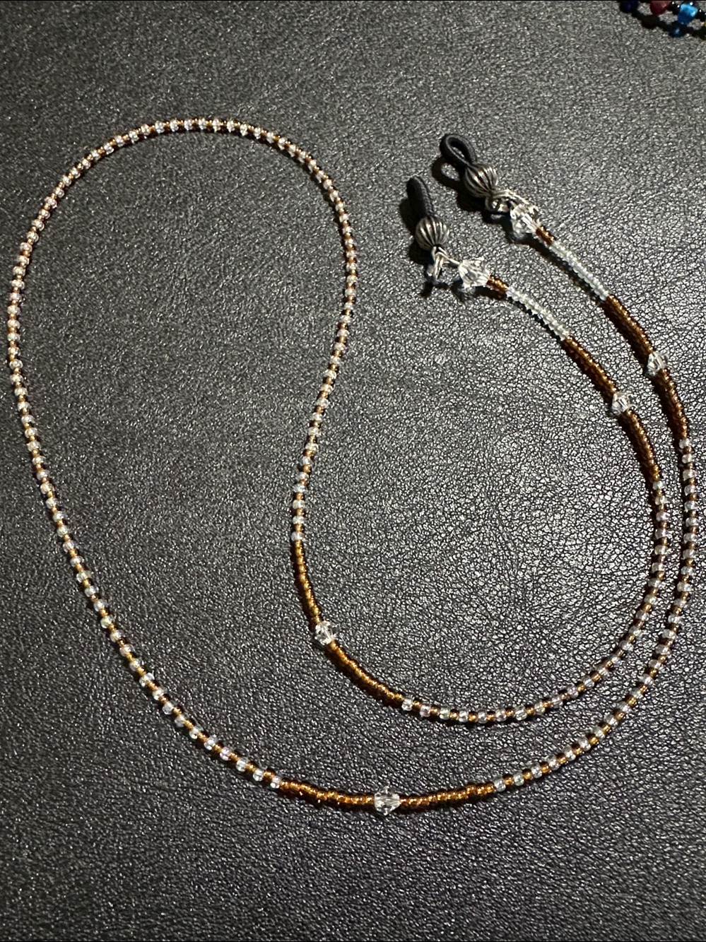 101. Two Eye Glass Holder Glass Bead Straps - Picture 6 of 10